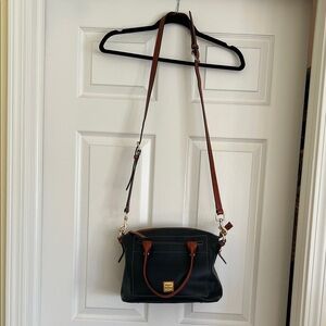 Dooney & Bourke Black and Brown Crossbody Bag
